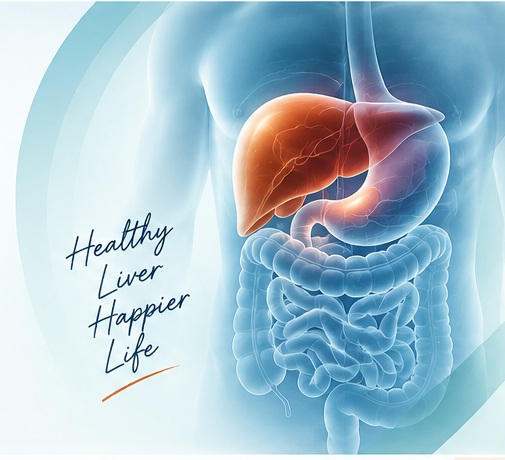 Digestive system, liver and stomach illustration for AGLEC